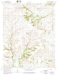 Howard NW Kansas Historical topographic map, 1:24000 scale, 7.5 X 7.5 Minute, Year 1964