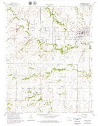 Howard Kansas Historical topographic map, 1:24000 scale, 7.5 X 7.5 Minute, Year 1964
