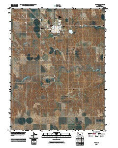 Hoxie Kansas Historical topographic map, 1:24000 scale, 7.5 X 7.5 Minute, Year 2009