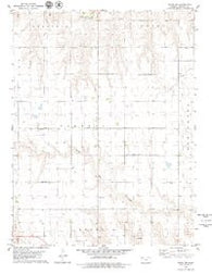 Hoxie NW Kansas Historical topographic map, 1:24000 scale, 7.5 X 7.5 Minute, Year 1979