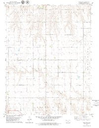 Hoxie NW Kansas Historical topographic map, 1:24000 scale, 7.5 X 7.5 Minute, Year 1979