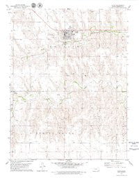 Hoxie Kansas Historical topographic map, 1:24000 scale, 7.5 X 7.5 Minute, Year 1979