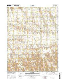Hoxie NE Kansas Current topographic map, 1:24000 scale, 7.5 X 7.5 Minute, Year 2015