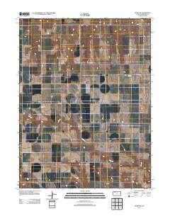 Hoxie NW Kansas Historical topographic map, 1:24000 scale, 7.5 X 7.5 Minute, Year 2012