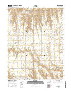 Hoxie NW Kansas Current topographic map, 1:24000 scale, 7.5 X 7.5 Minute, Year 2015