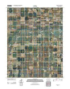 Hudson Kansas Historical topographic map, 1:24000 scale, 7.5 X 7.5 Minute, Year 2012
