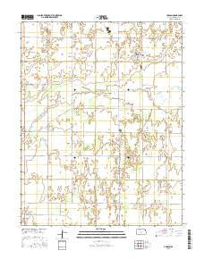 Hudson Kansas Current topographic map, 1:24000 scale, 7.5 X 7.5 Minute, Year 2015