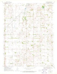Hudson NW Kansas Historical topographic map, 1:24000 scale, 7.5 X 7.5 Minute, Year 1970