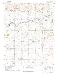 Hudson SE Kansas Historical topographic map, 1:24000 scale, 7.5 X 7.5 Minute, Year 1971