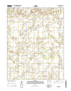 Hudson SE Kansas Current topographic map, 1:24000 scale, 7.5 X 7.5 Minute, Year 2015