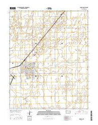 Hugoton Kansas Current topographic map, 1:24000 scale, 7.5 X 7.5 Minute, Year 2015