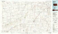 Hugoton Kansas Historical topographic map, 1:100000 scale, 30 X 60 Minute, Year 1983