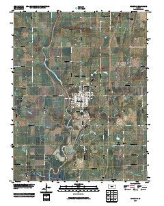 Humboldt Kansas Historical topographic map, 1:24000 scale, 7.5 X 7.5 Minute, Year 2009