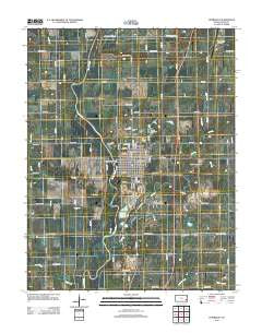 Humboldt Kansas Historical topographic map, 1:24000 scale, 7.5 X 7.5 Minute, Year 2012