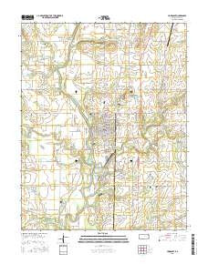 Humboldt Kansas Current topographic map, 1:24000 scale, 7.5 X 7.5 Minute, Year 2015