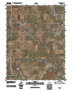 Hunter Kansas Historical topographic map, 1:24000 scale, 7.5 X 7.5 Minute, Year 2009