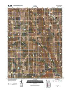 Hunter Kansas Historical topographic map, 1:24000 scale, 7.5 X 7.5 Minute, Year 2012