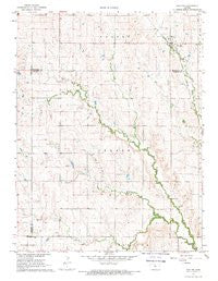 Hunter Kansas Historical topographic map, 1:24000 scale, 7.5 X 7.5 Minute, Year 1967