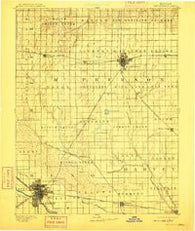 Hutchinson Kansas Historical topographic map, 1:125000 scale, 30 X 30 Minute, Year 1893