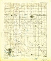 Hutchinson Kansas Historical topographic map, 1:125000 scale, 30 X 30 Minute, Year 1893