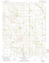Hutchinson NW Kansas Historical topographic map, 1:24000 scale, 7.5 X 7.5 Minute, Year 1965