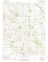Hutchinson NW Kansas Historical topographic map, 1:24000 scale, 7.5 X 7.5 Minute, Year 1965
