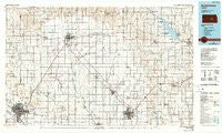 Hutchinson Kansas Historical topographic map, 1:100000 scale, 30 X 60 Minute, Year 1985