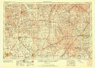 Hutchinson Kansas Historical topographic map, 1:250000 scale, 1 X 2 Degree, Year 1959