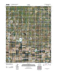 Hutchinson SE Kansas Historical topographic map, 1:24000 scale, 7.5 X 7.5 Minute, Year 2012