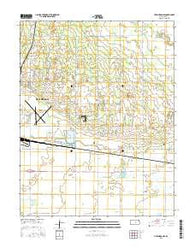 Hutchinson SE Kansas Current topographic map, 1:24000 scale, 7.5 X 7.5 Minute, Year 2015