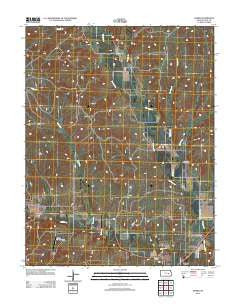 Hymer Kansas Historical topographic map, 1:24000 scale, 7.5 X 7.5 Minute, Year 2012