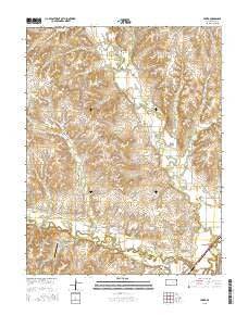 Hymer Kansas Current topographic map, 1:24000 scale, 7.5 X 7.5 Minute, Year 2015