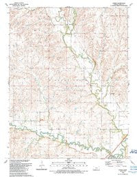 Hymer Kansas Historical topographic map, 1:24000 scale, 7.5 X 7.5 Minute, Year 1989