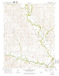 Hymer Kansas Historical topographic map, 1:24000 scale, 7.5 X 7.5 Minute, Year 1957
