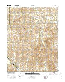 Idana Kansas Current topographic map, 1:24000 scale, 7.5 X 7.5 Minute, Year 2015