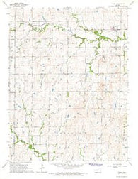 Idana Kansas Historical topographic map, 1:24000 scale, 7.5 X 7.5 Minute, Year 1964