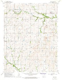 Idana Kansas Historical topographic map, 1:24000 scale, 7.5 X 7.5 Minute, Year 1964