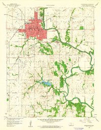 Independence Kansas Historical topographic map, 1:24000 scale, 7.5 X 7.5 Minute, Year 1959