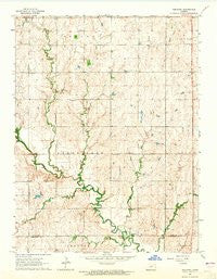 Industry Kansas Historical topographic map, 1:24000 scale, 7.5 X 7.5 Minute, Year 1964
