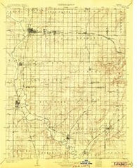 Iola Kansas Historical topographic map, 1:125000 scale, 30 X 30 Minute, Year 1904