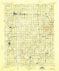 Iola Kansas Historical topographic map, 1:125000 scale, 30 X 30 Minute, Year 1904