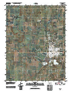 Iola Kansas Historical topographic map, 1:24000 scale, 7.5 X 7.5 Minute, Year 2009