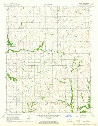 Iola SE Kansas Historical topographic map, 1:24000 scale, 7.5 X 7.5 Minute, Year 1965
