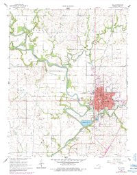 Iola Kansas Historical topographic map, 1:24000 scale, 7.5 X 7.5 Minute, Year 1966