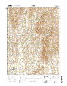 Ionia Kansas Current topographic map, 1:24000 scale, 7.5 X 7.5 Minute, Year 2015