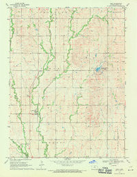 Ionia Kansas Historical topographic map, 1:24000 scale, 7.5 X 7.5 Minute, Year 1969