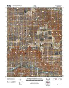 Irish Flats Kansas Historical topographic map, 1:24000 scale, 7.5 X 7.5 Minute, Year 2012