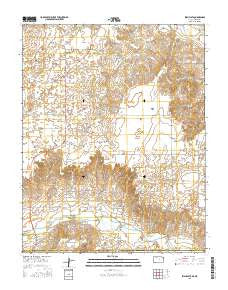 Irish Flats Kansas Current topographic map, 1:24000 scale, 7.5 X 7.5 Minute, Year 2016