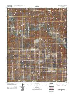 Irish Flats SE Kansas Historical topographic map, 1:24000 scale, 7.5 X 7.5 Minute, Year 2012