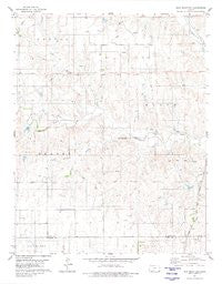 Iron Mountain Kansas Historical topographic map, 1:24000 scale, 7.5 X 7.5 Minute, Year 1980